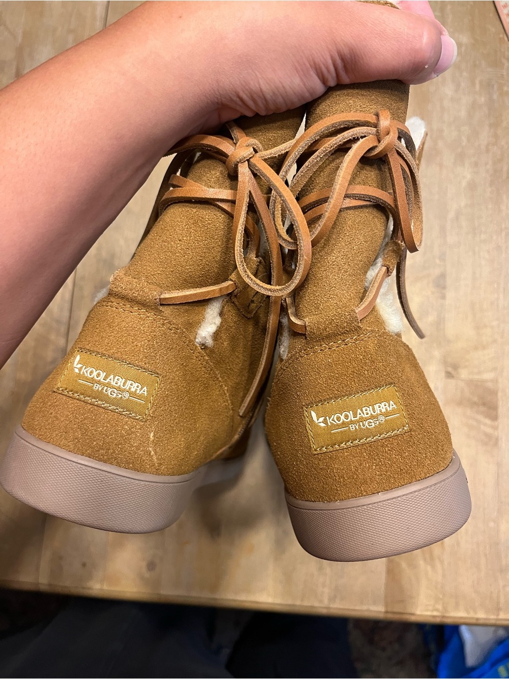 Koolaburra Women 's Tan Suede Shearling-Lined Boo’s tan - Picture 7 of 8